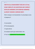 OB&sol;GYN Exam EXAM NEWEST 2026-2027 ACTUAL  EXAM COMPLETE 250 QUESTIONS AND CORRECT  DETAILED ANSWERS &lpar;100&percnt;VERIFIED ANSWERS&rpar;  &vert;ALREADY GRADED A&plus;&vert;BRAND NEW&excl;&excl;&excl; 