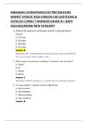 ARKANSAS JOURNEYMAN ELECTRICIAN EXAM  NEWEST UPDATE 2026 VERSION 100 QUESTIONS &  DETAILED CORRECT ANSWERS GRADE A&plus; &lpar;100&percnt;  SUCCESS&rpar; BRAND NEW VERSION&excl;&excl;