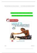 Test Bank for Hole's Human Anatomy & Physiology 16th Edition by Charles Welsh and Cynthia Prentice-Craver isbn-9781260265224 All Chapters Latest Verified Edition Grade A&plus;