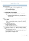 Samenvatting Psychologische stromingen -  Psychologie