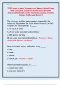 TCEQ class c water license exam Newest Actual Exam  With Complete Questions And Correct Detailed  Answers&vert;&vert;Verified Exam&excl;&excl;&excl; &lpar;Verified Answers&rpar; &vert;Already  Graded A&plus;&vert;&vert;Newest Exam&excl;&excl;&excl;