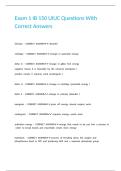 Exam 1 IB 150 UIUC Questions With Correct Answers