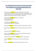 ATI COMPREHENSIVE PREDICTOR EXAM QUESTIONS  WITH COMPLETE SOLUTIONS GUARANTEED PASS  2025&sol;2026