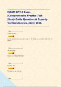 NASM CPT-7 Exam &vert;Comprehensive Practice Test &vert;Study Guide Questions & Expertly Verified Answers&comma; 2025 &vert; 2026&period;      