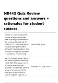 NR442 Quiz Review questions and answers &plus; rationales for student success