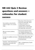 NR 442 Quiz 3 Review questions and answers &plus; rationales for student success&period;