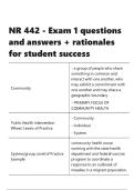 NR 442 - Exam 1 questions and answers &plus; rationales for student success&period;
