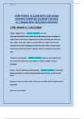 CORE POWER C1 CLASS WITH CUES EXAM  &lpar;VERIFIED ANSWERS&rpar; &vert;ALREADY GRADED  A&plus;&vert;&vert;BRAND NEW 2025&sol;2026 VERSION&excl;&excl;