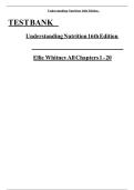 Test Bank for Understanding Nutrition&comma; 16th Edition &ndash; Ellie Whitney & Sharon Rady Rolfes
