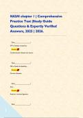 NASM chapter 1 &vert; Comprehensive Practice Test &vert;Study Guide Questions & Expertly Verified Answers&comma; 2025 &vert; 2026&period;      Quiz&lowbar;&lowbar;&lowbar;&lowbar;&lowbar;&lowbar;&lowbar;&lowbar;&lowbar;&lowbar;&lowbar;&lowbar;&lowbar;&lowbar;&lowbar;&lowbar;&lowbar;&quest; 57&percnt; of deaths caused by -     Answer Cardiovascular disease and cancer      Quiz&lowbar;&lowbar;&lowbar;&lowbar;&lowbar;&lowbar;&lowbar;&lowbar;&lowbar;&lowbar;&lowbar;&lowbar;&lowbar;&lowbar;&lowbar;&lowbar;&lowbar;&quest;  70&percnt; of death & di