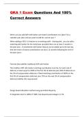 QKA 1 Exam Questions And 100&percnt; Correct Answers&vert; 2026 Updated