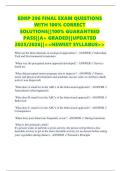 EDKP 396 FINAL EXAM QUESTIONS WITH 100&percnt; CORRECT SOLUTIONS&vert;&vert;100&percnt; GUARANTEED PASS&vert;&vert;A&plus; GRADED&vert;&vert;UPDATED 2025&sol;2026&vert;&vert;<<NEWEST SYLLABUS