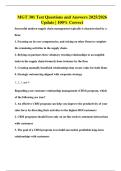 MGT 301 Test Questions and Answers 2025&sol;2026 Update &vert; 100&percnt; Correct