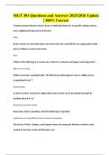 MGT 301 Questions and Answers 2025&sol;2026 Update &vert; 100&percnt; Correct