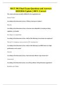 MGT 301 Final Exam Questions and Answers 2025&sol;2026 Update &vert; 100&percnt; Correct