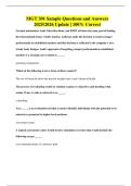 MGT 301 Sample Questions and Answers 2025&sol;2026 Update &vert; 100&percnt; Correct