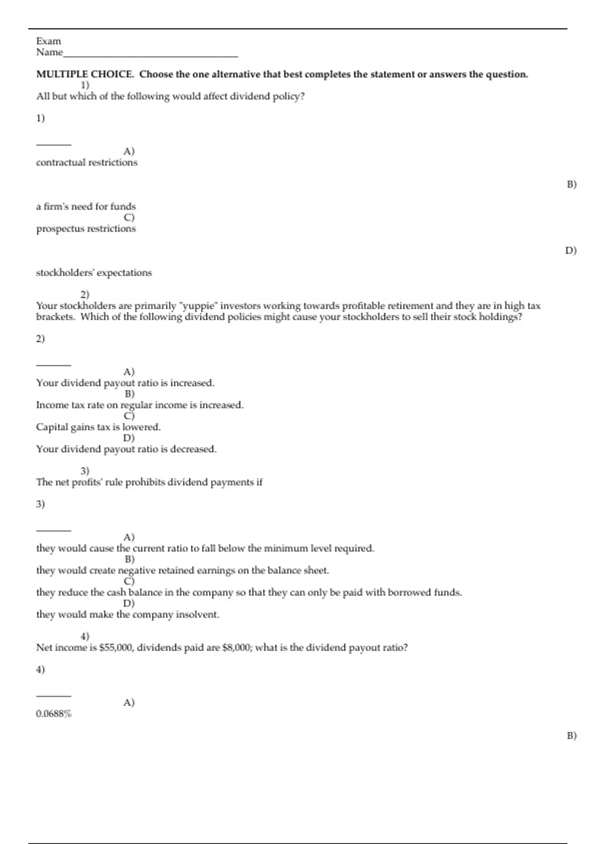 practice test bank questions, final exam : E-Commerce Business ...