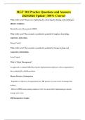 MGT 301 Practice Questions and Answers 2025&sol;2026 Update &vert; 100&percnt; Correct