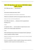 MGT 301 Questions and Answers 2025&sol;2026 Update &vert; 100&percnt; Correct