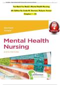 Test Bank For Mental Health Nursing Sixth Edition by Robynn Gorman&comma; Linda M&period;&semi; Anwar