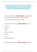 NURS 480 Exam 1 Most Recent 2025&sol;2026  Complete Questions and Correct Detailed  Answers Graded A&plus;&vert;Assured Success 