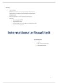 Smv Internationale fiscaliteit