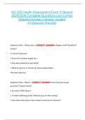 NU 325 Health Assessment Exam 5 Newest  2025&sol;2026 Complete Questions and Correct  Detailed Answers Already Graded  A&plus;&vert;Assured Success