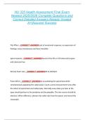 NU 325 Health Assessment Final Exam  Newest 2025&sol;2026 Complete Questions and  Correct Detailed Answers Already Graded  A&plus;&vert;Assured Success 