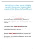 APHON Overview Exam Newest 2025&sol;2026  Complete Questions and Correct Detailed  Answers Already Graded A&plus;&vert;Assured Success 