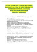 NCCHC &lpar;CCHP-RN&rpar; EXAM STUDY GUIDE  2026&sol;2027 ACCURATE QUESTIONS WITH  CORRECT DETAILED ANSWER &vert;&vert;  100&percnt; GUARANTEED PASS  <RECENT VERSION> 