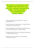 Pre-Predictor Exam NSG6998 South  University FNP EXAM STUDY GUIDE  2026&sol;2027 ACCURATE QUESTIONS WITH  CORRECT DETAILED ANSWER &vert;&vert;  100&percnt; GUARANTEED PASS  <RECENT VERSION> 