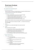 Samenvatting Business Analyse &sol; Summary Business Analysis