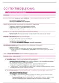 Samenvatting Contextbegeleiding - Volledig&excl; 