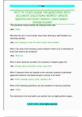VETT 91 STUDY GUIDE 190 QUESTIONS WITH  ACCURATE SOLUTIONS&sol;NEWEST UPDATE  Questions and Correct Answers&sol; Latest Update &sol;  Already Graded 