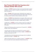 Epic Prelude CEE 2025 Test Questions And  Answers Verified 100&percnt; Correct