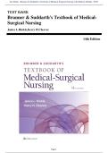 Test Bank - Brunner & Suddarth's Textbook of Medical-Surgical Nursing 14th Edition &lpar;Hinkle&comma; 2018&rpar; Chapter 1-73 &vert; All Chapters with Answers and Rationales