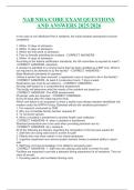 NAB NHA&sol;CORE Exam &ndash; Practice Questions with Verified Correct Answers &lpar;2025&sol;2026 Edition&rpar;