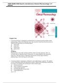 Test Bank for Roach's Introductory Clinical Pharmacology 11th Edition by Susan M&period; Ford &vert;ISBN&colon; 9781496343567&vert; Guide A&plus;