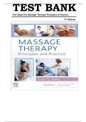 Test Bank for Massage Therapy&colon; Principles and Practice 7th Edition by Susan G&period; Salvo &vert;ISBN&colon; 9780323878159&vert; Guide A&plus;