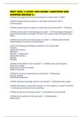 WSET LEVEL 2 LATEST 2026 EXAMS 1 QUESTIONS AND ANSWERS MARKED A&plus;