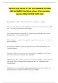 Right of Way Portion of QAC test review QUESTIONS AND ANSWERS&sol; QAC Right-of-way With complete solution NEW EDITION 100&percnt; PASS