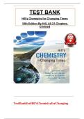 TEST BANK for Hill's Chemistry for Changing Times 15th Edition by John Hill&comma; Terry&comma; Marilyn Duerst&comma; Rill Reuter All Chapters Complete Downloadable PDF