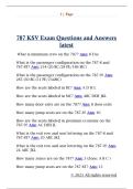 787 KSV Exam Questions with  Answers latest