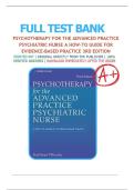 Original Test Bank for Psychotherapy for the Advanced Practice Psychiatric Nurse&colon; A How-To Guide for Evidence-Based Practice 3rd Edition Wheeler &vert; All Chapters &lpar;1&ndash;24&rpar; &vert; 2025 Version &vert; 100&percnt; verified