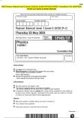 2025 Pearson Edexcel Level 1&sol;Level 2 GCSE &lpar;9&ndash;1&rpar; MAY PHYSICS PAPER 1 Foundation Tier QUESTION PAPER And MARK SCHEME MERGED