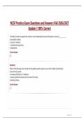  NCSF Practice Exam Questions and Answers &vert;Fall 2026&sol;2027  Update &vert; 100&percnt; Correct