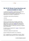ISC S2 M1 Becker Exam Questions and  Answers Graded A&plus; latest 
