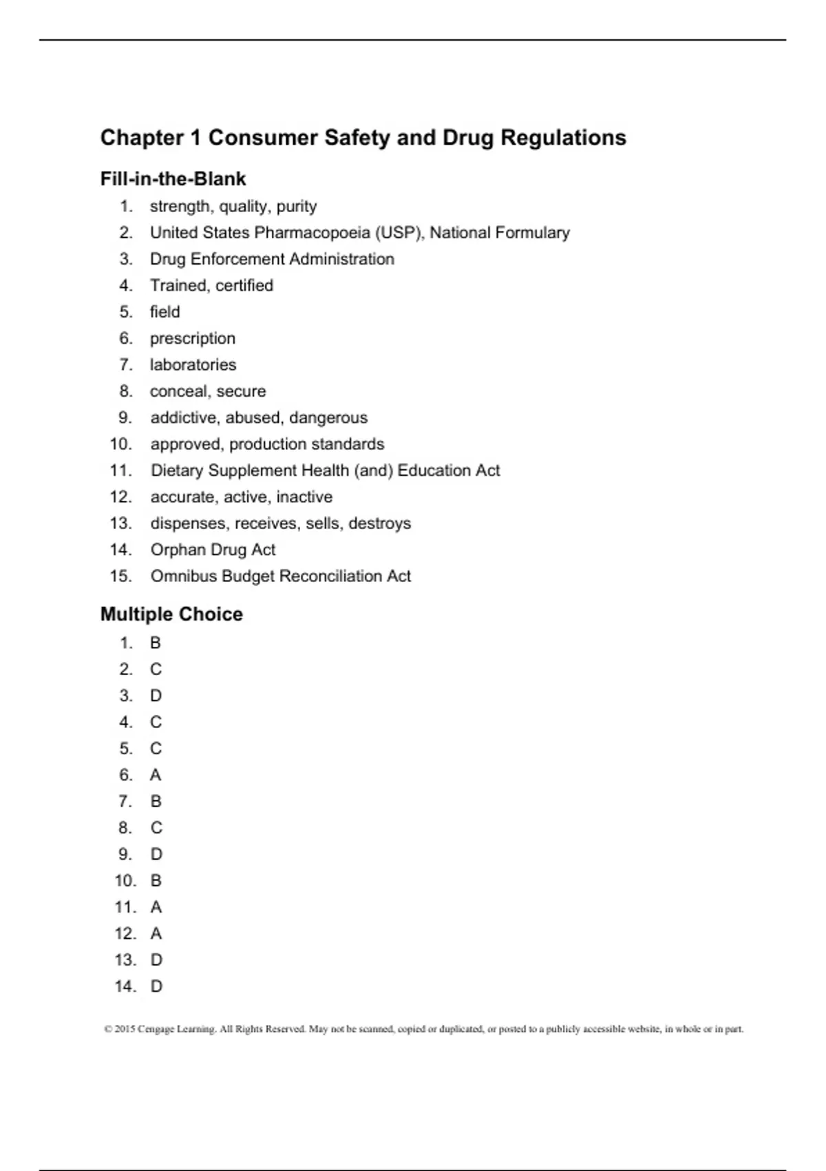 Summary solutions manual, textbook answers: Essentials of Pharmacology ...