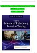 Test Bank for Ruppel&rsquo;s Manual of Pulmonary Function Testing  12th Edition&comma; by Mottram  Chapter 1 - 13 Updated