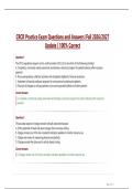  CRCR Practice Exam Questions and Answers &vert;Fall 2026&sol;2027  Update &vert; 100&percnt; Correct